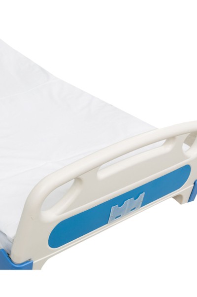 SKMPBH003 design hospital bed nursing bedding three-piece set pure cotton blue and white strip bed sheet quilt cover quilt cover pillowcase detail view-1